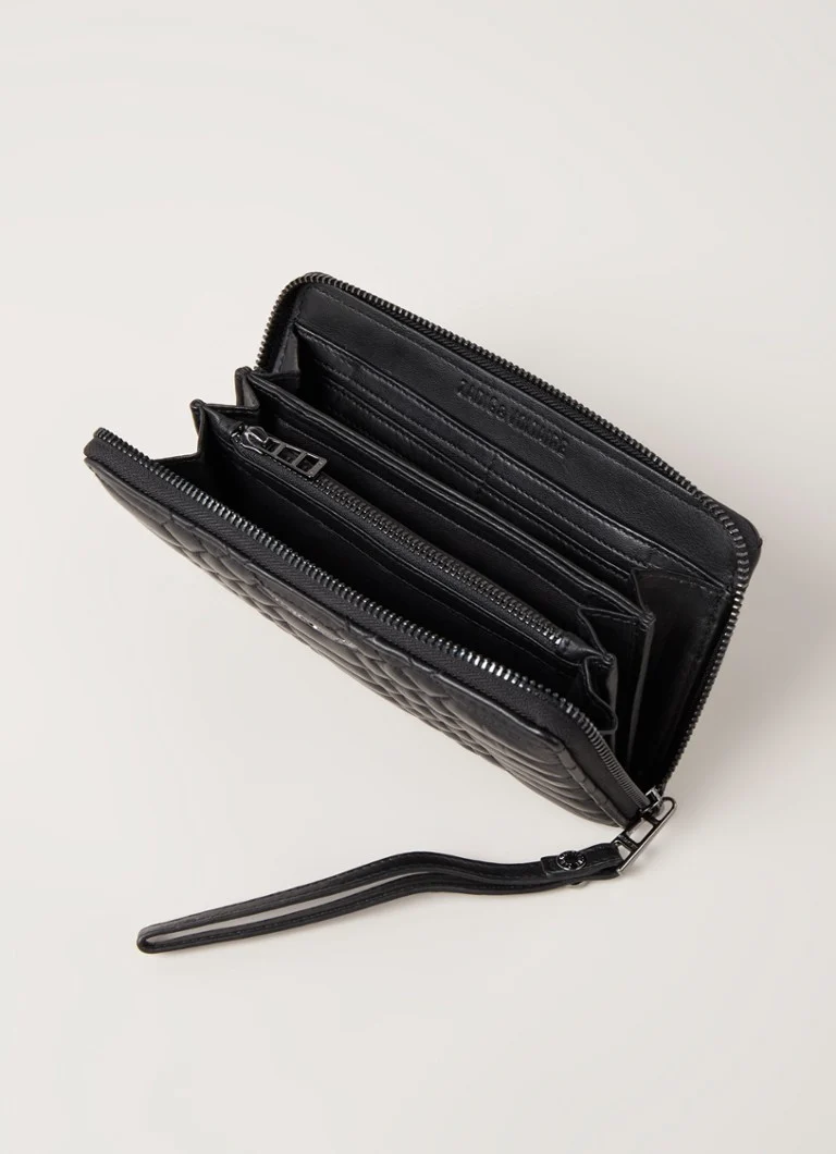 Portofel din piele matlasată Zadig&Voltaire Companion