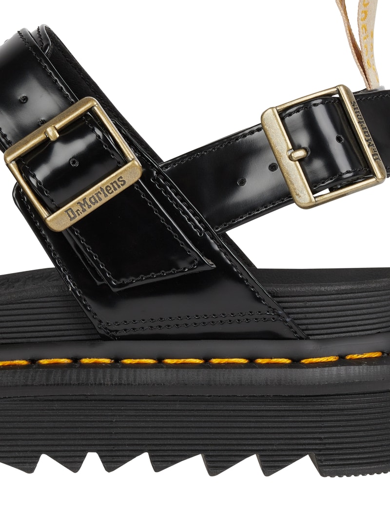 Sandalen mit Plateausohle Modell 'Voss' in schwarz