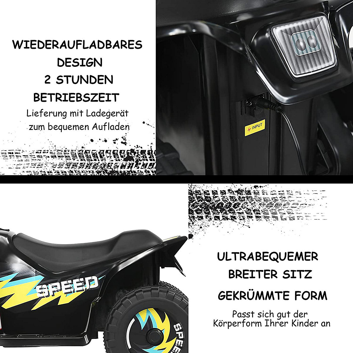Quad Outdoor Elektrofahrzeug ab 3 Jahre