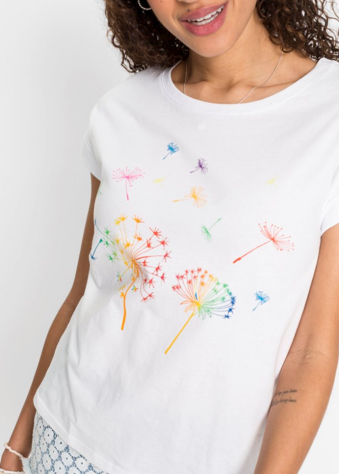 T-Shirt mit floralem Print