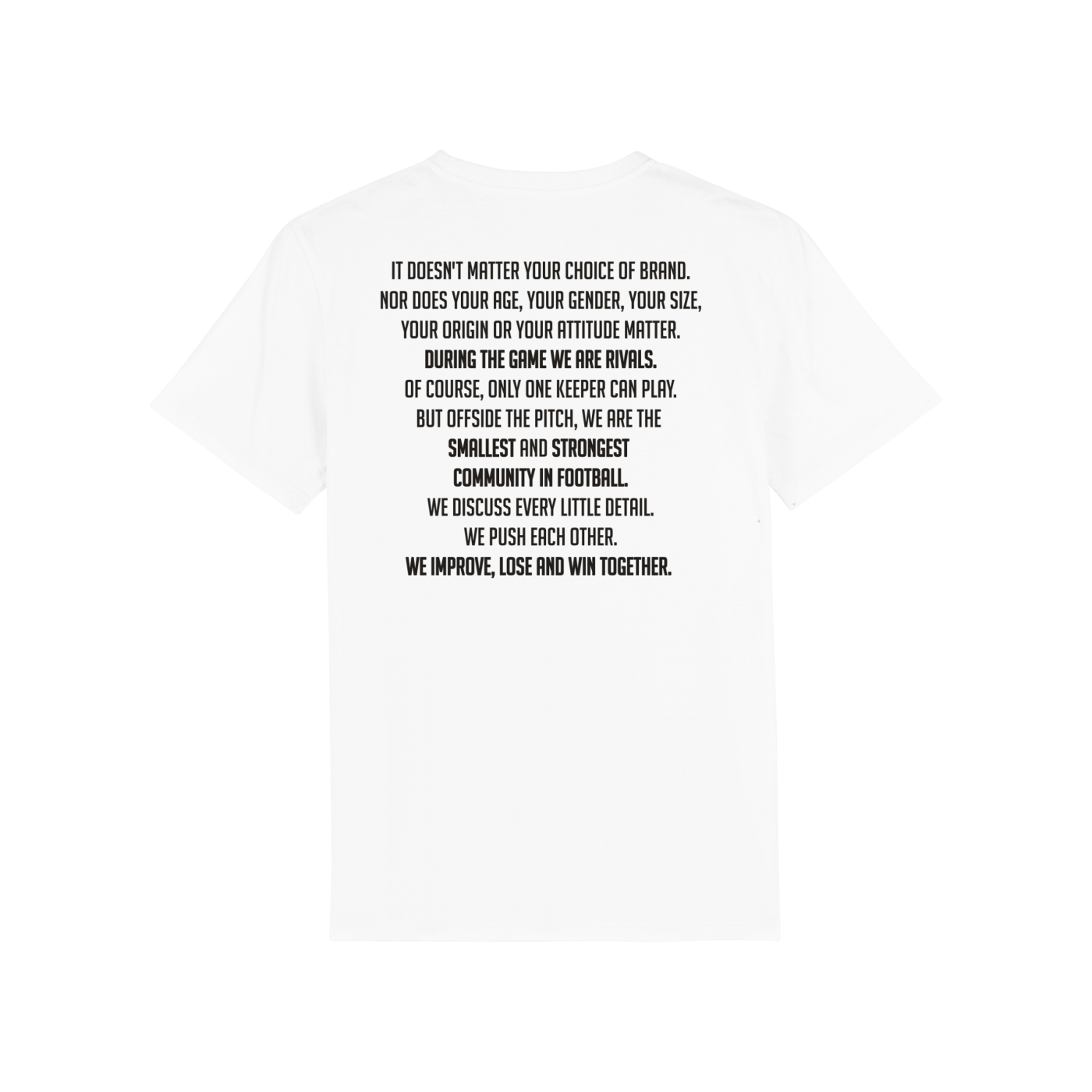 Bolzplatzkind X Keepersport "Story" T-Shirt Weiss