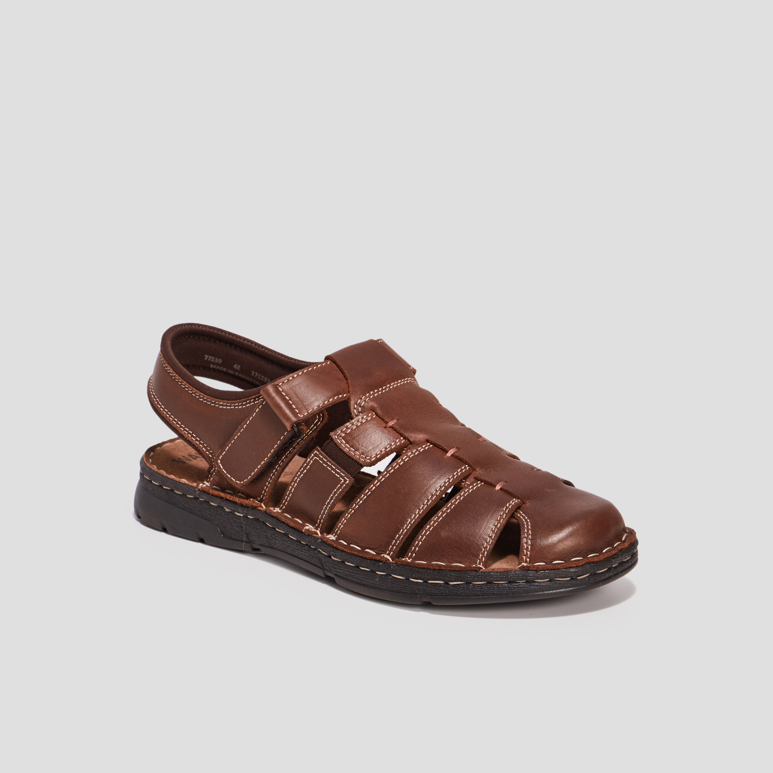 Sandales Walking Confort marron homme | La Halle