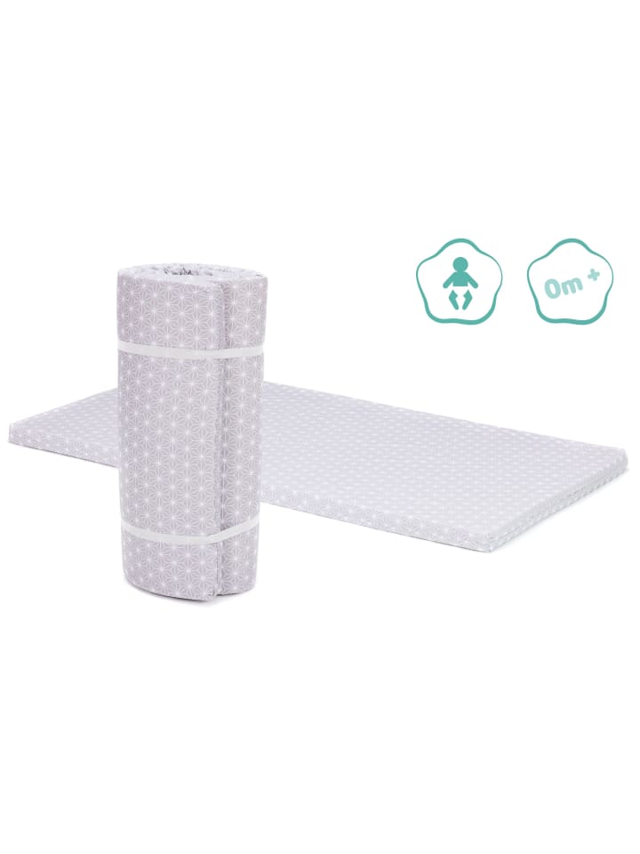 fillikid Reisebettmatratze Exklusiv 120 x 60 cm in Cube Grey günstig kaufen 60x120 cm
