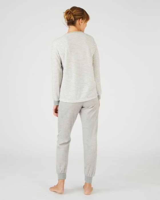Pyjama manches longues maille duveteuse Thermolactyl