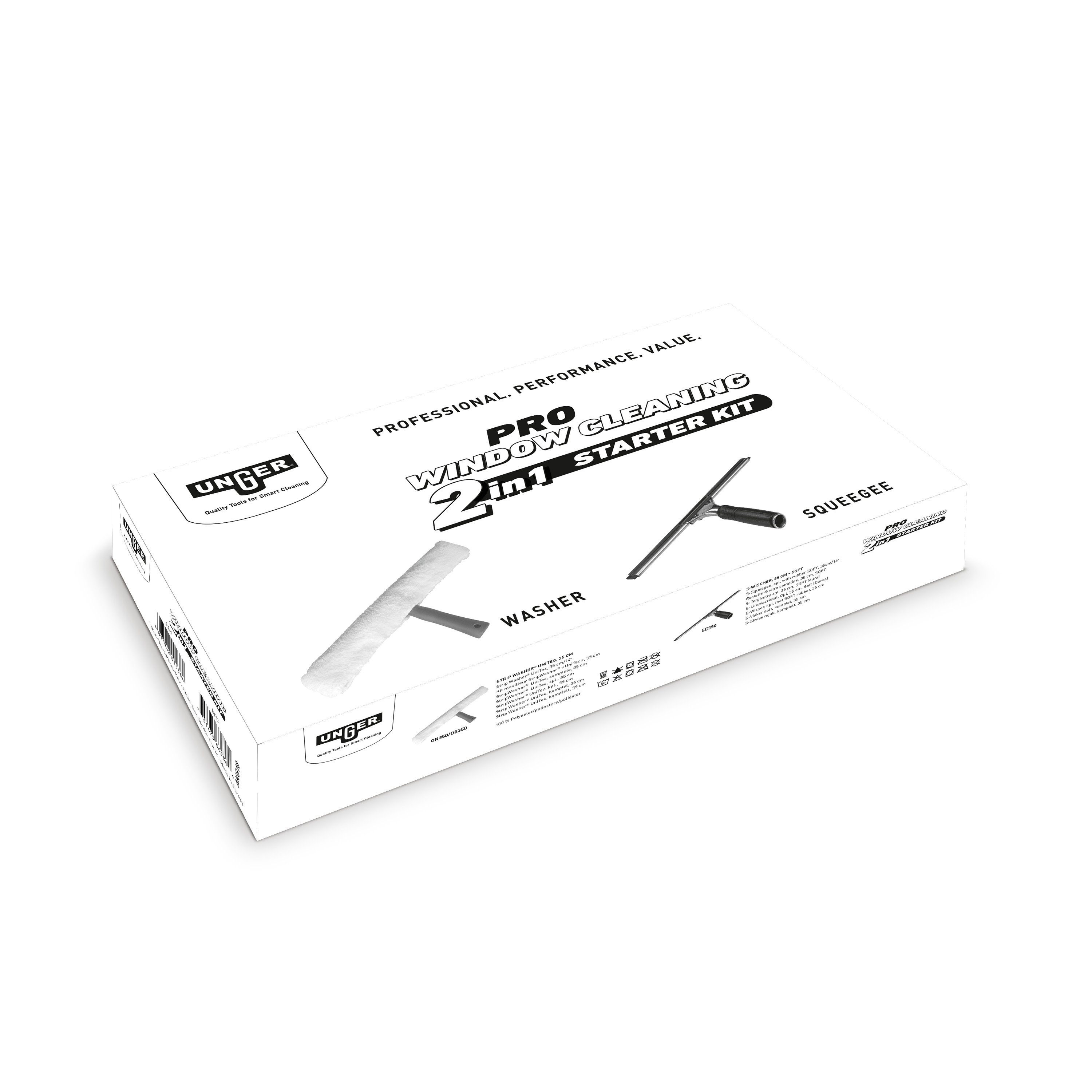 Unger Sprühwischer UNGER PRO Fensterreinigungs Starter-Set 2in1 AKG10