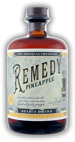 Remedy Pineapple Remedy Pineapple Spirituose auf der Basis von Rum mit raffinierter Ananas-Note. Ein tropischer Schatz. 0,7	 Liter - Vol 40%