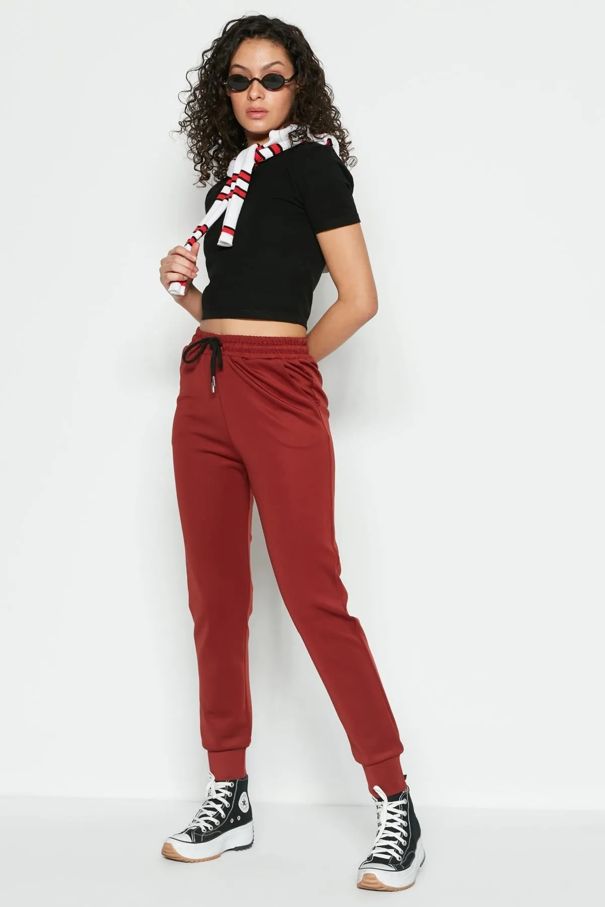 C&City  Jogginghose mit Bündchen am Bein 803 Tile