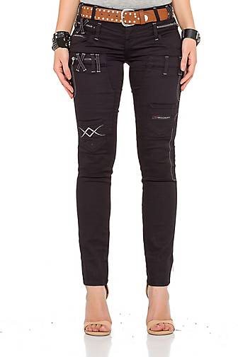 Cipo & Baxx Skinny Jeans mit praktischem Gürtel