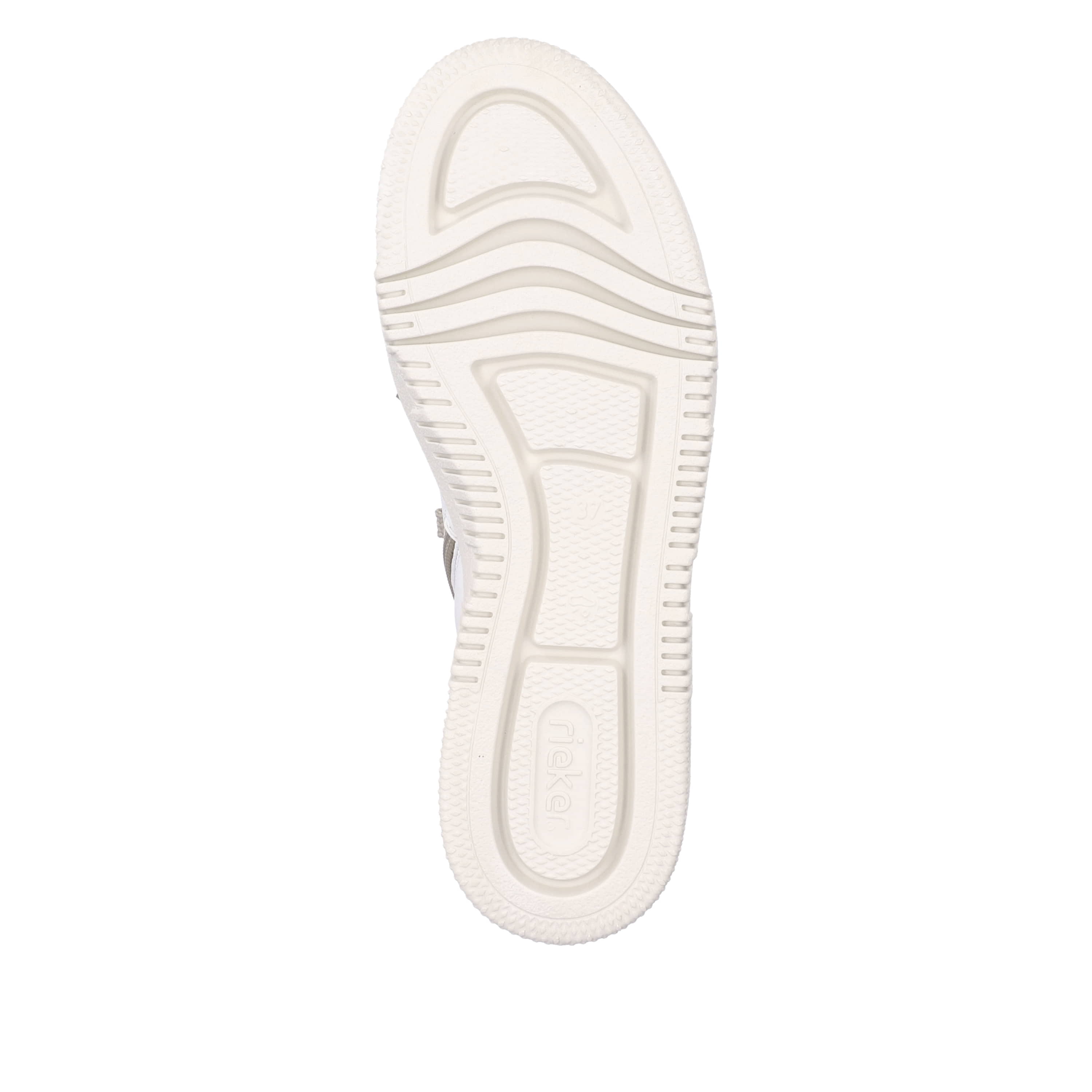 Rieker Damen Sneaker High schwanenweiß-beige