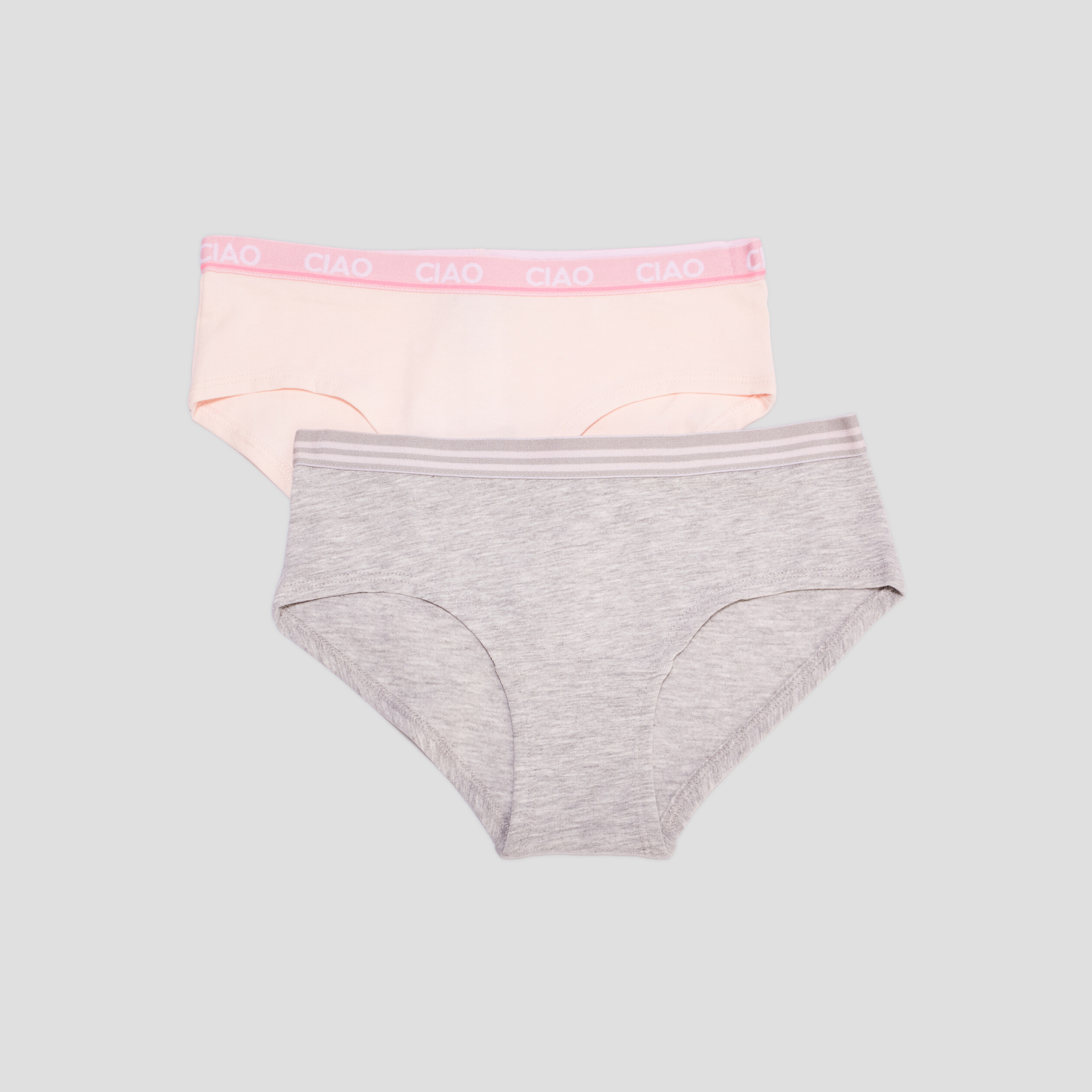 Lot 2 shorty coton rose poudrée fille | La Halle