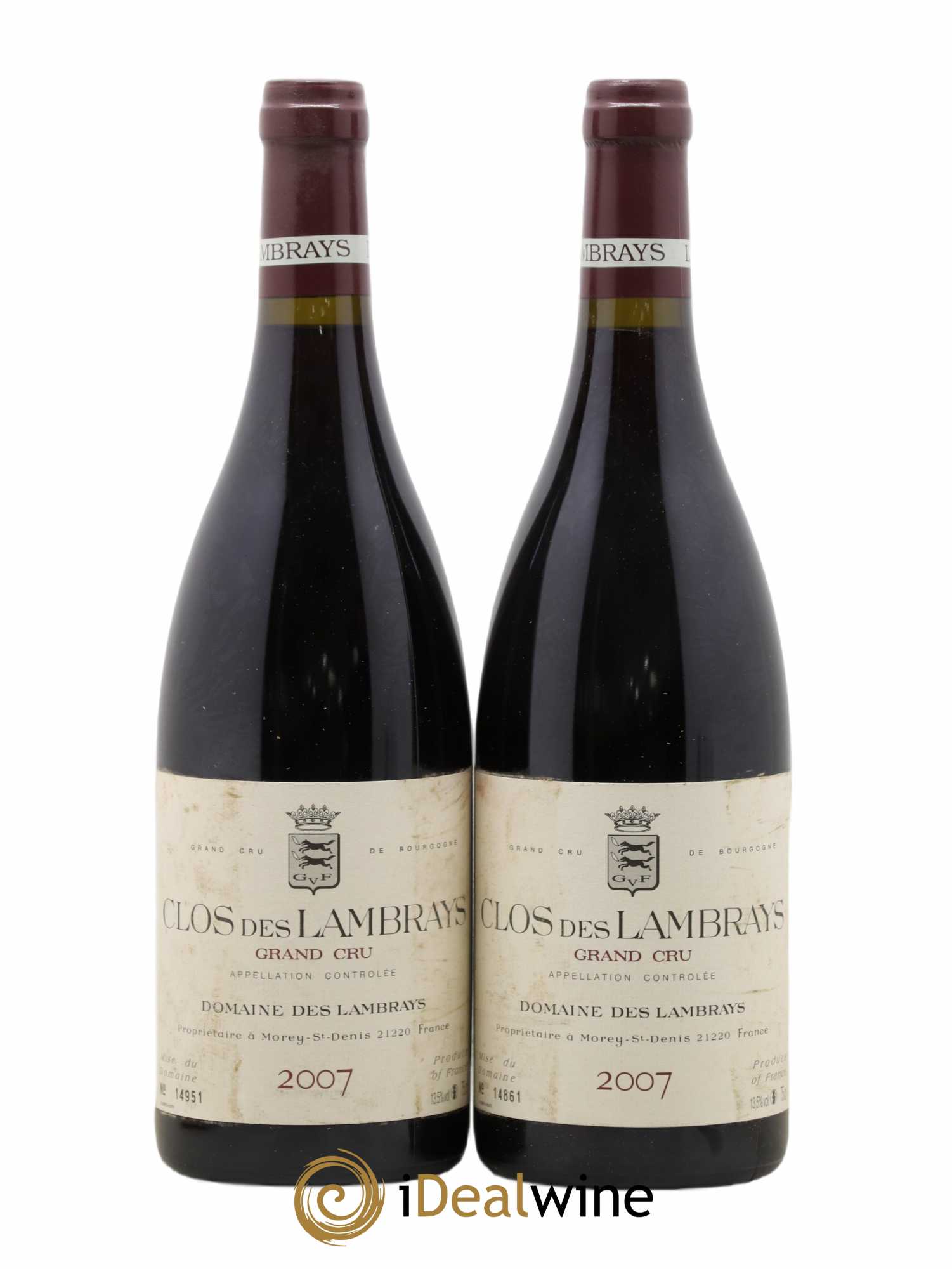 Clos des Lambrays Grand Cru Domaine des Lambrays  2007 - Lot de 2 Bouteilles