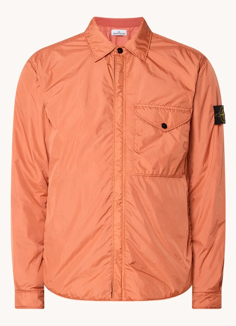 Stone Island Q0123 podstavljena jakna sa bočnim džepovima i logotipom