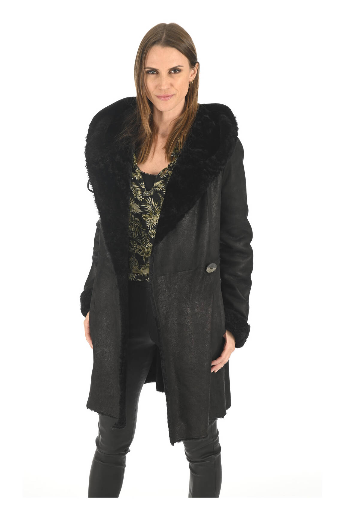 La Canadienne Manteaux Longs Femme couleur noir