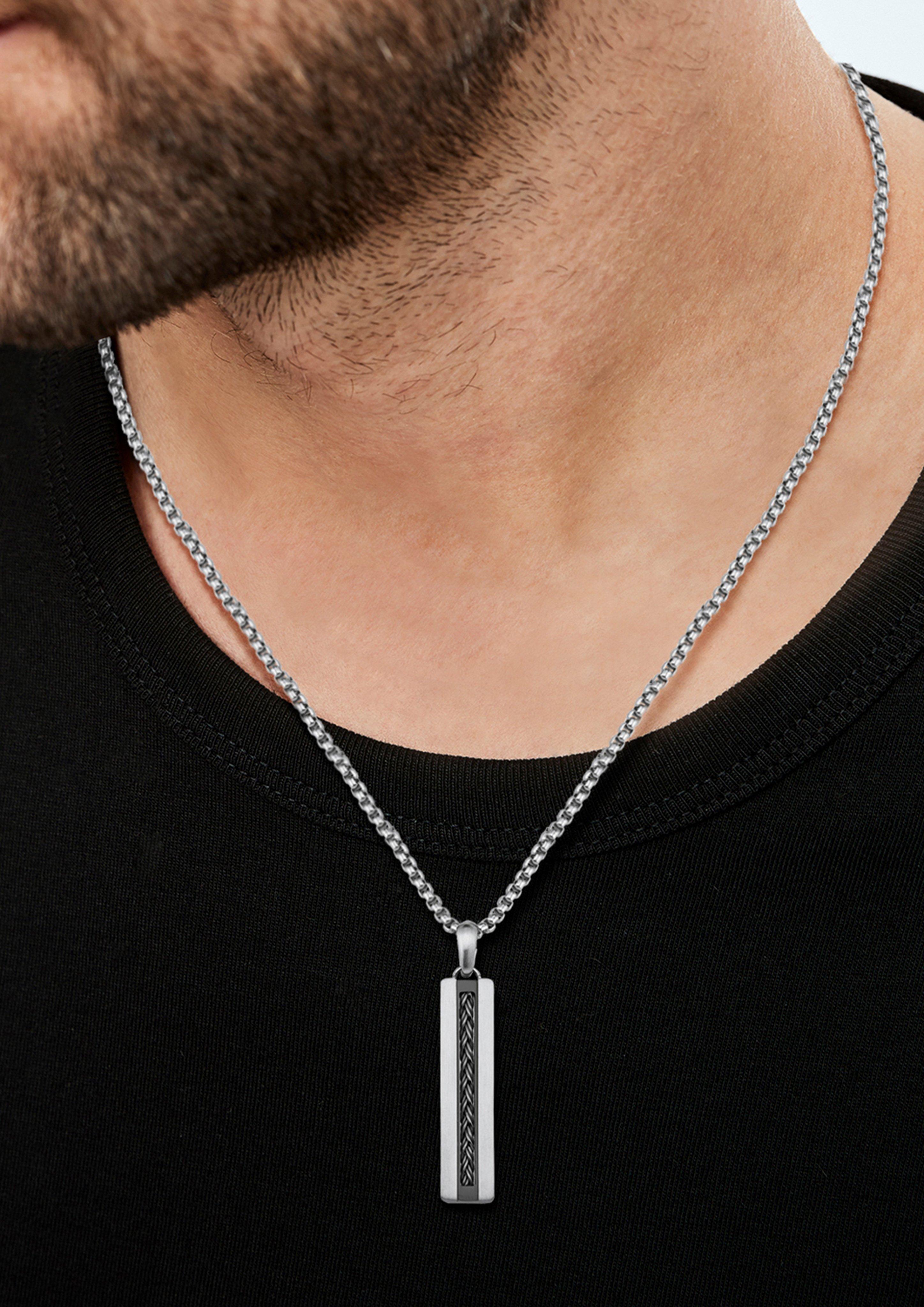 Kette mit Dog-Tag Anhänger aus Edelstahl  272.002.6411.4336-99B0