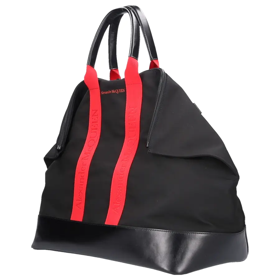 Alexander McQueen - Handtasche BUTTERFLY TOTE Nylon - schwarz