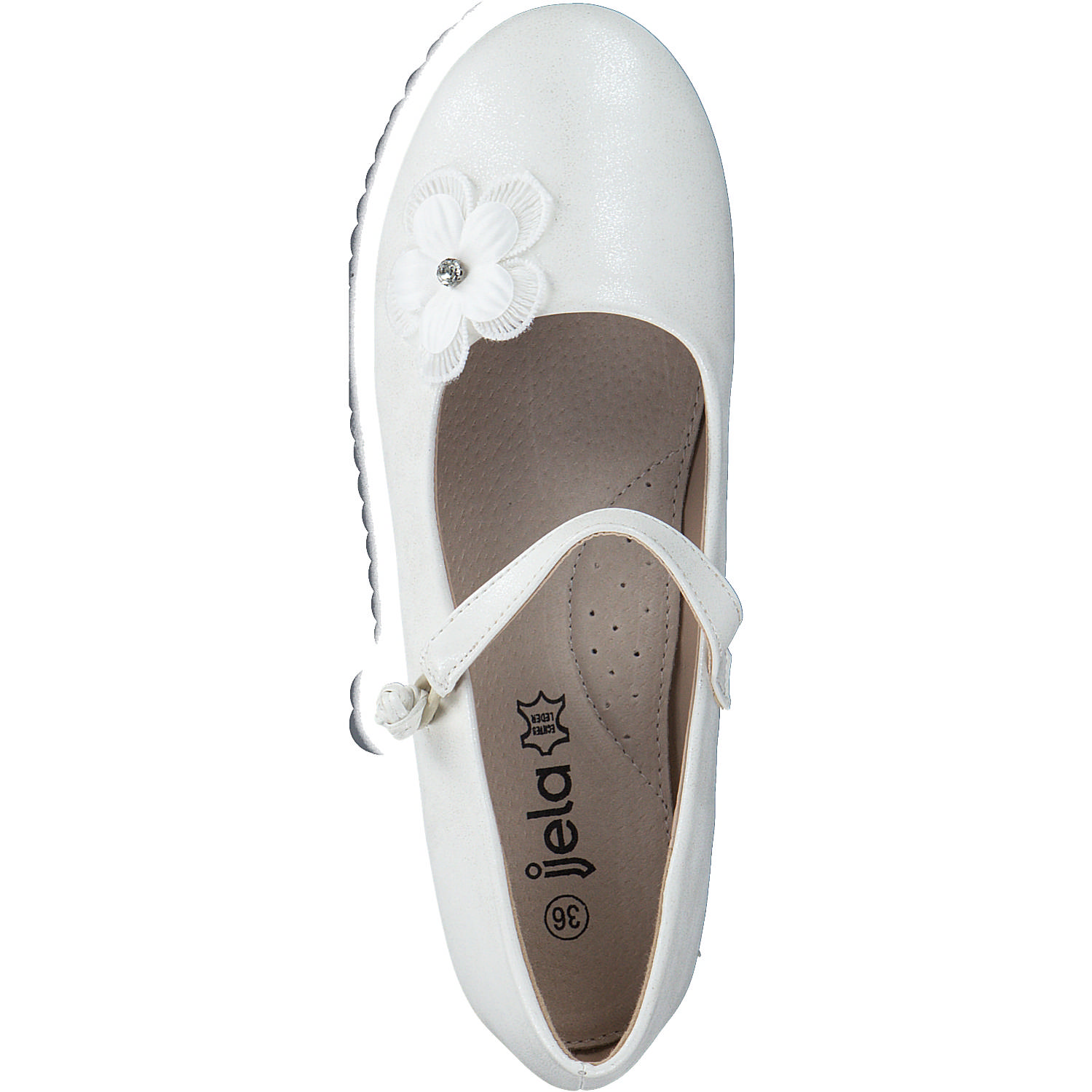 Jela Cinderella 1238, Ballerinas (Kinder), Kinder, weiss