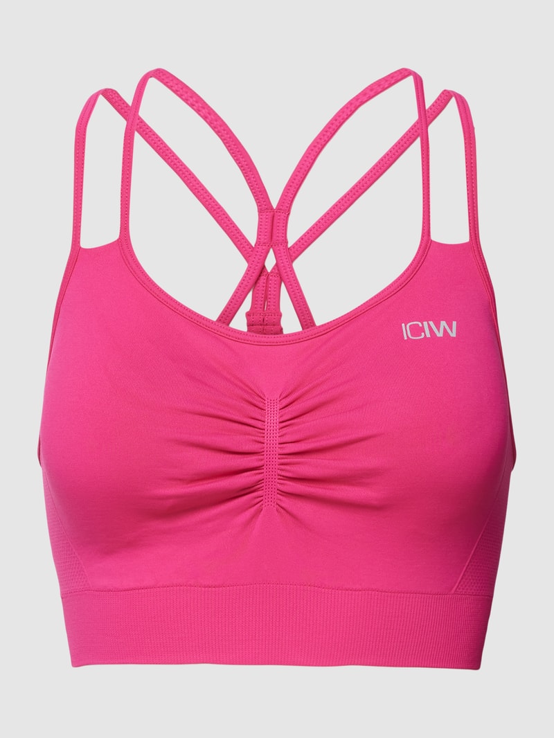 Bustier mit Label-Print Modell 'Define Seamles Scrunch' in pink