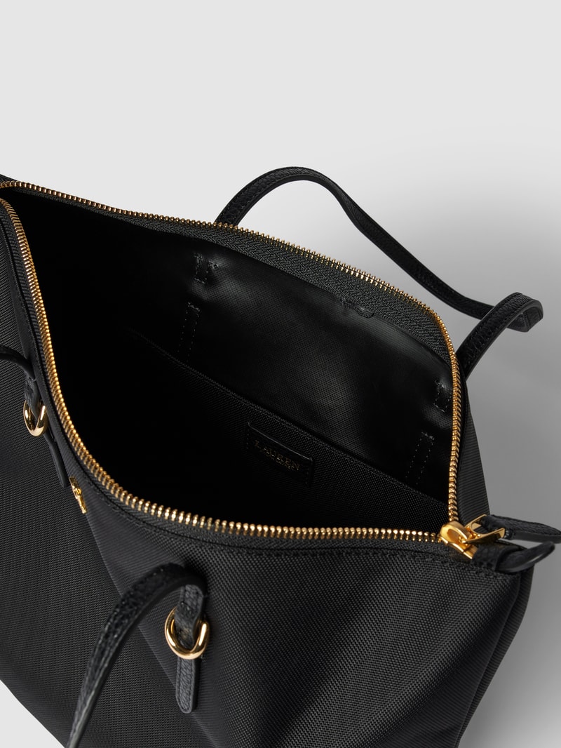 Tote Bag mit Label-Detail Modell 'KEATON' in schwarz