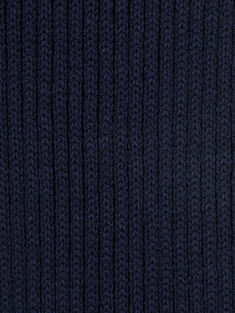Schal aus Merinowollmischung in marineblau