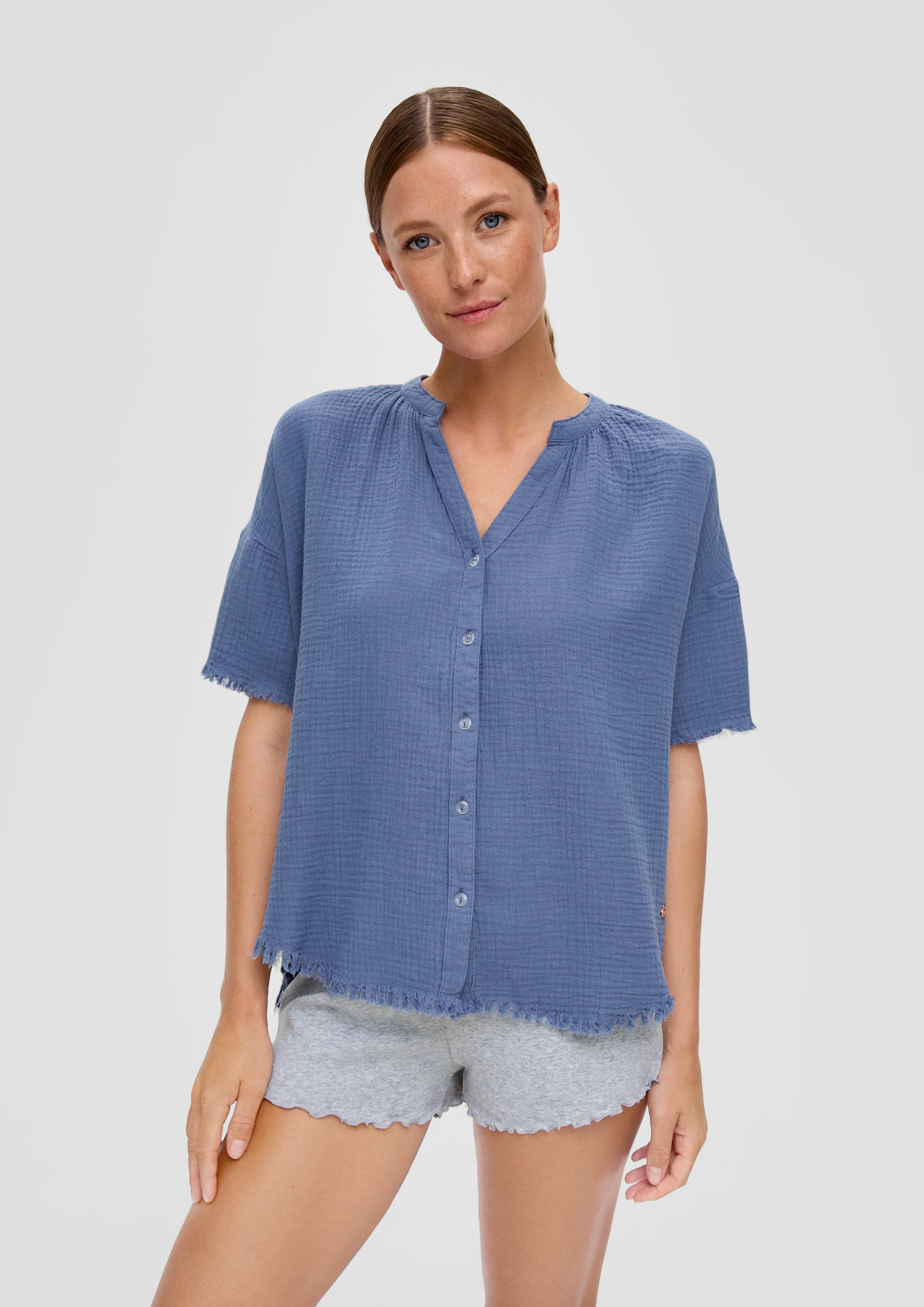 Pyjamashirt aus Musselin  6009075-5865