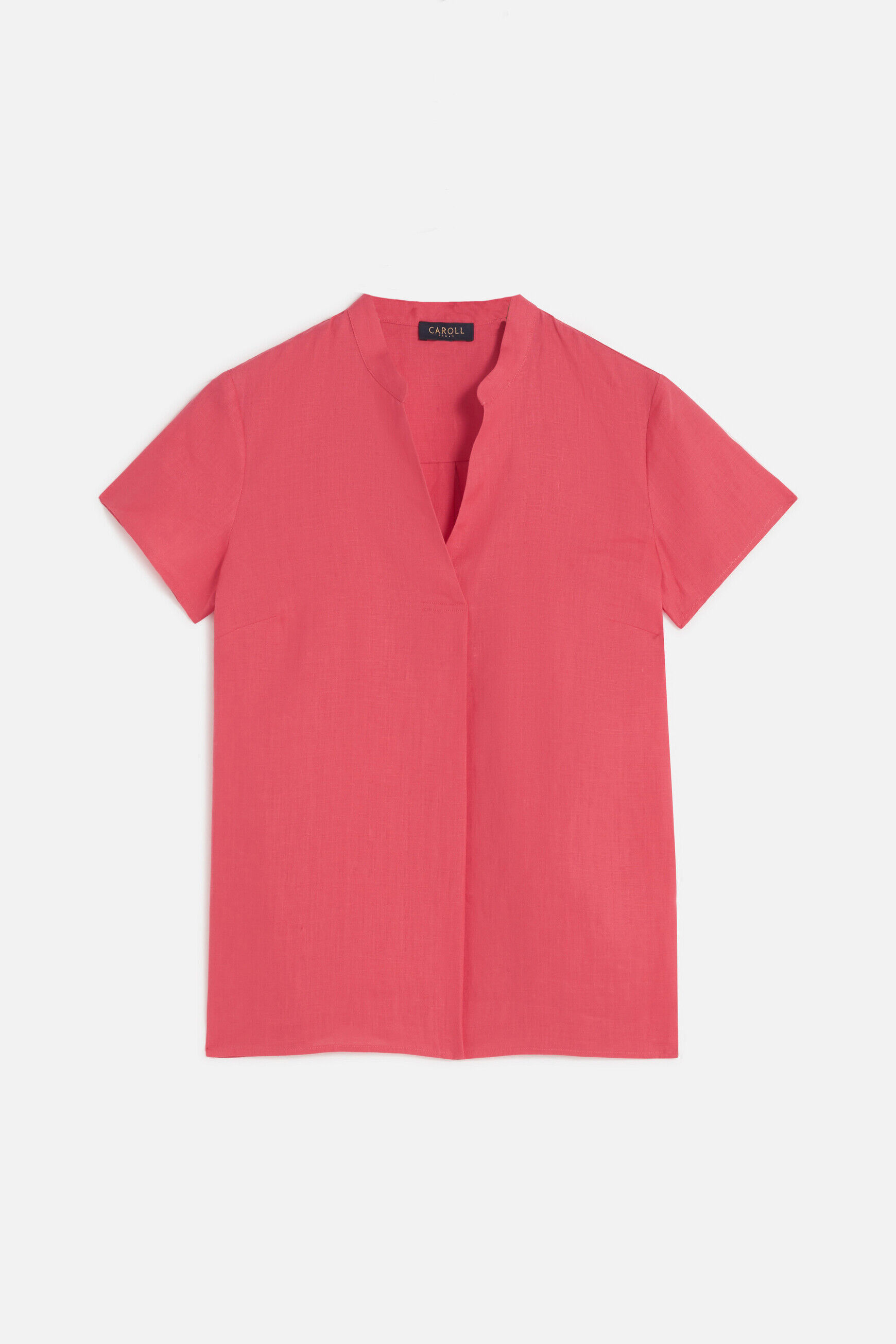 blouse kat 100% lin rose femme