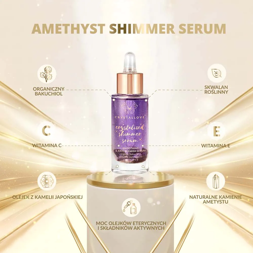 Crystallove Amethyst Ansigtsserum + Gua Sha Massageplade