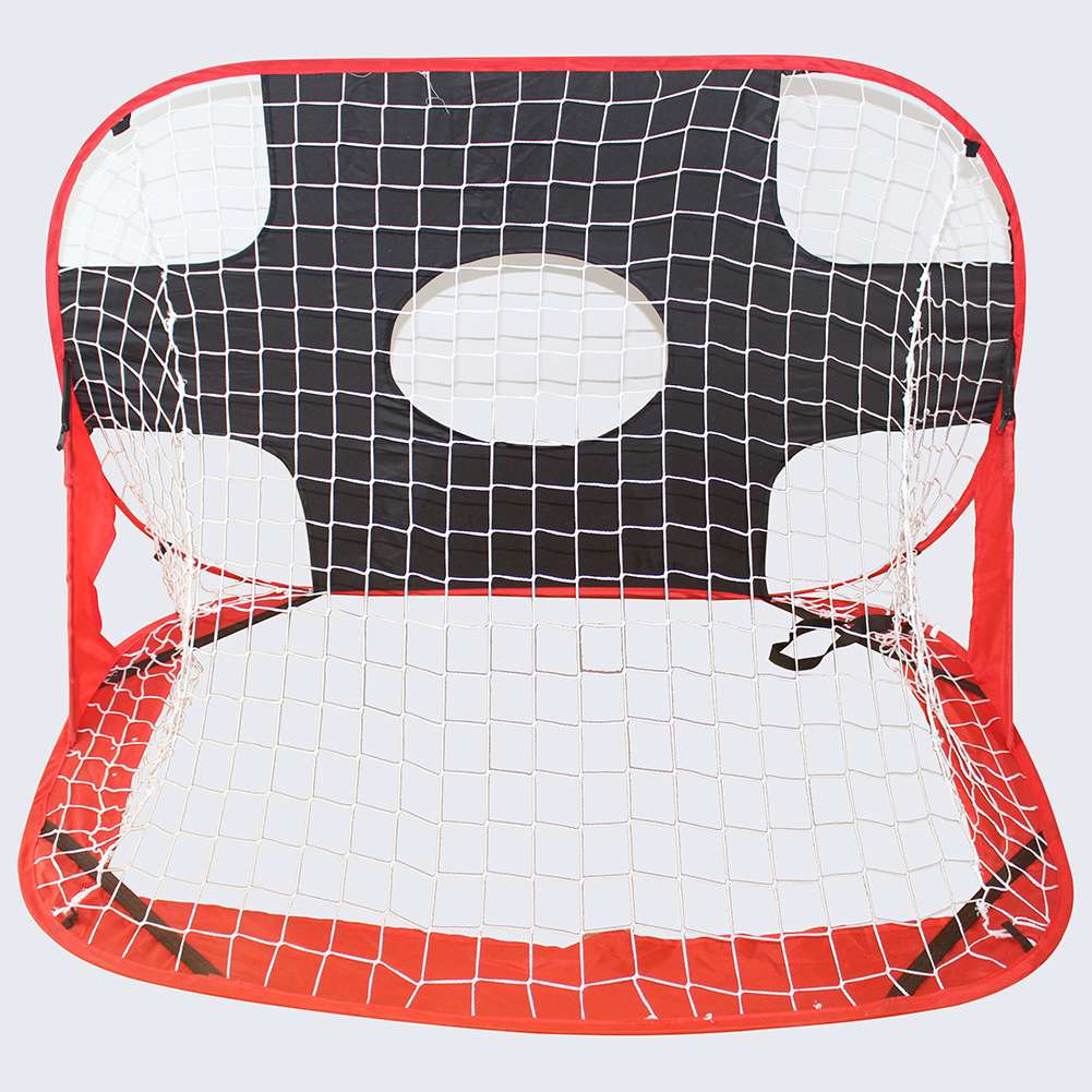 MUWO Pop Up Indoor Outdoor Fußballtor mit Torwand