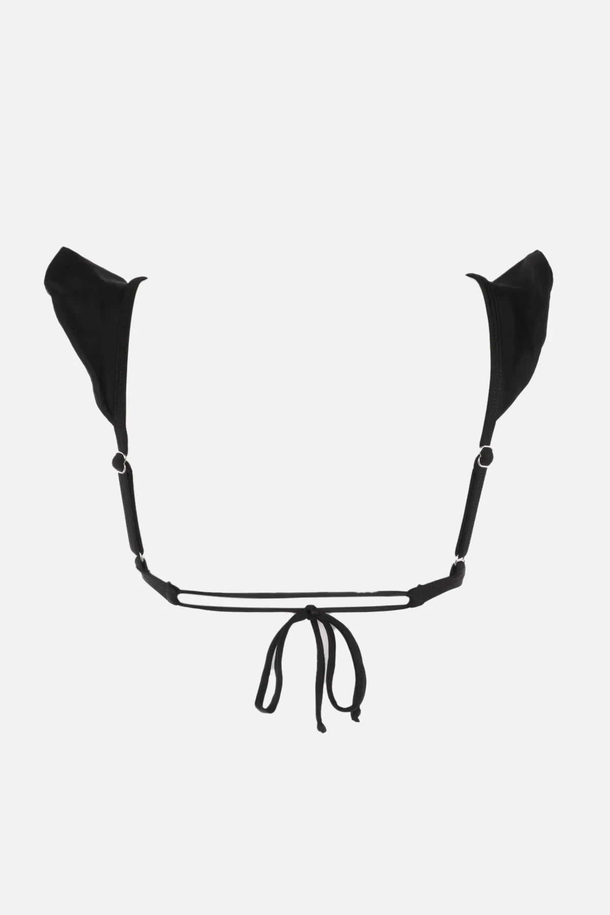Trendyol Collection  Schwarzes Triangel-Bikinioberteil mit Rüschen TBESS22BU0023