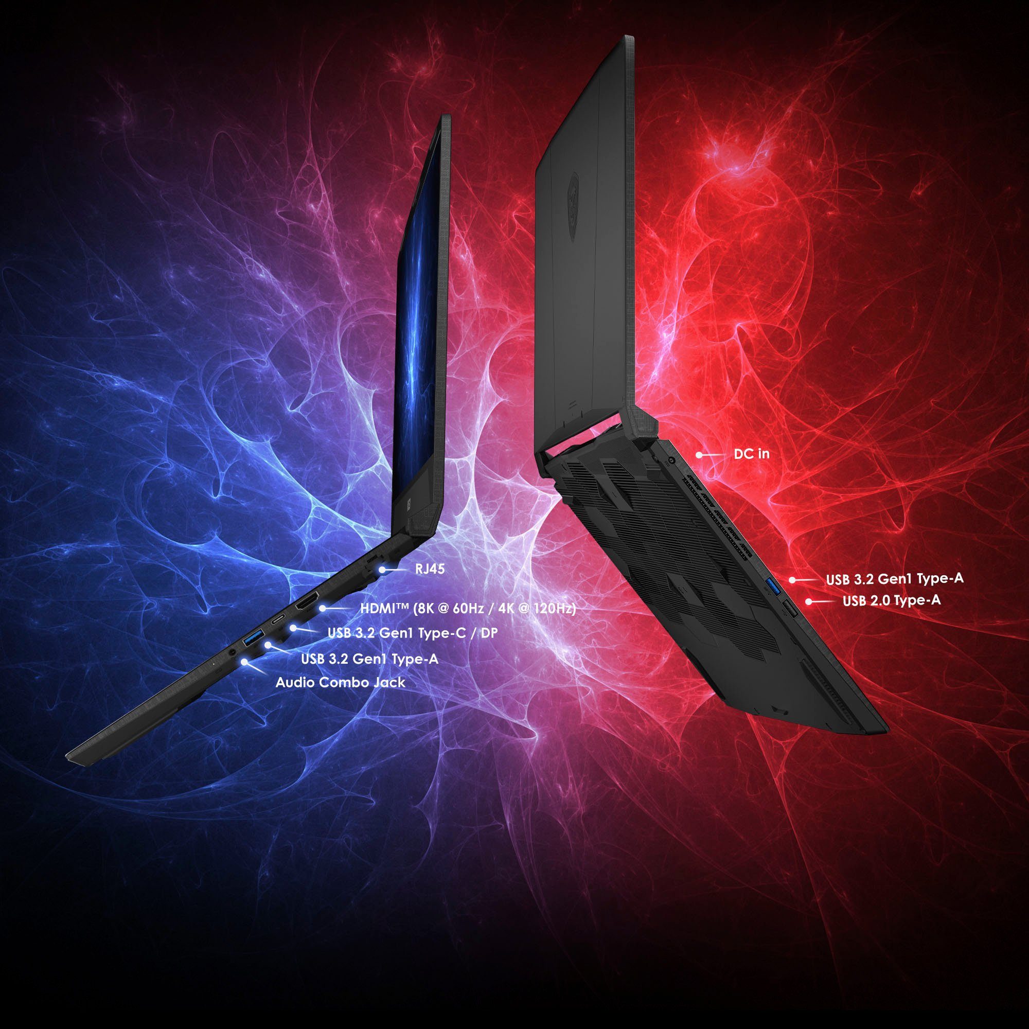 MSI Katana 17 B12VFK-406 Gaming-Notebook (43,9 cm/17,3 Zoll, Intel Core i7 12650H, GeForce RTX 4060, 1000 GB SSD)