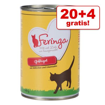 20+4 gratis! Feringa Classic Meat Menü 24 x 400 g - Old design