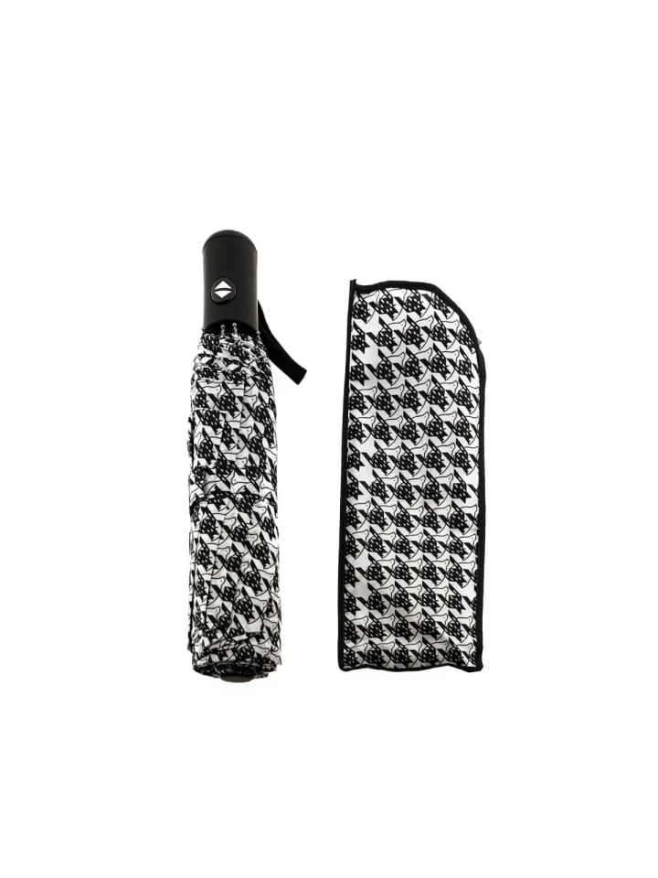 COFI 1453 Kompakter Taschenschirm mit Schutzhülle - leichter PU-Griff in Weiß günstig kaufen onesize