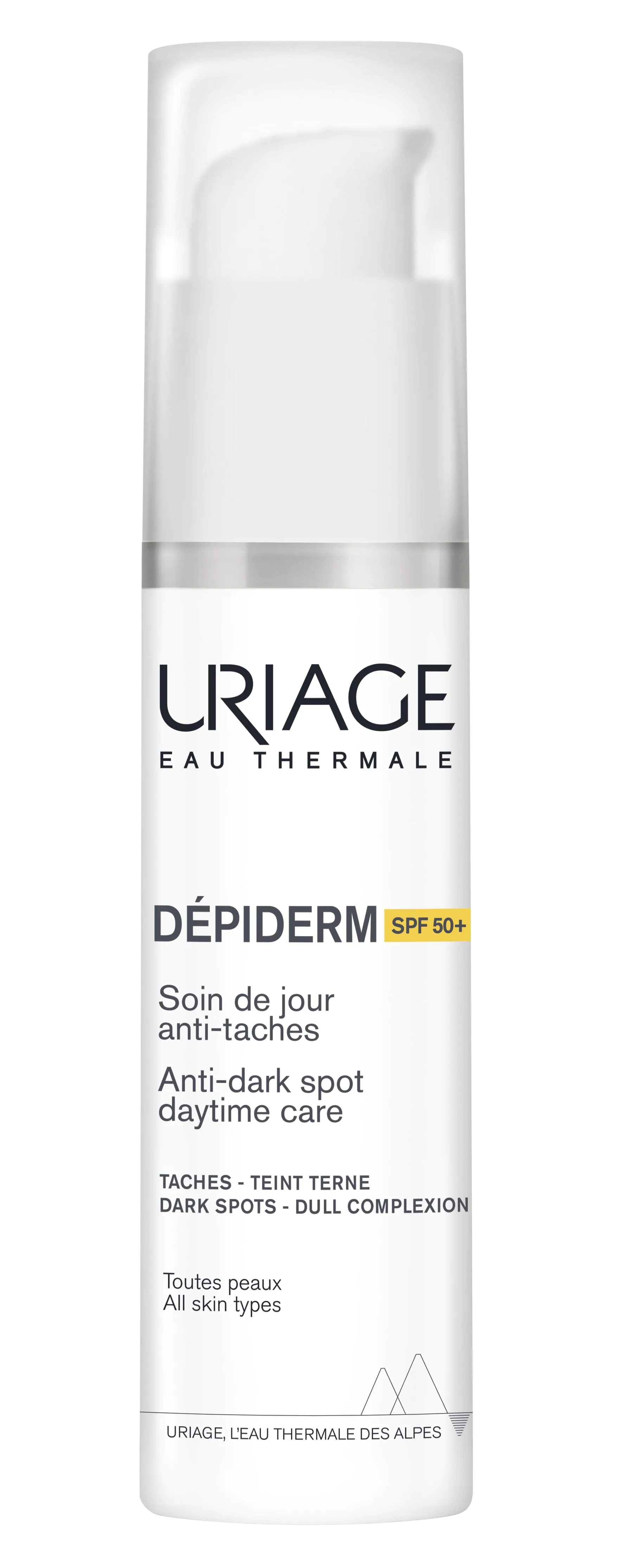 Uriage Depiderm dieninis kremas nuo pigmentacijos SPF50+