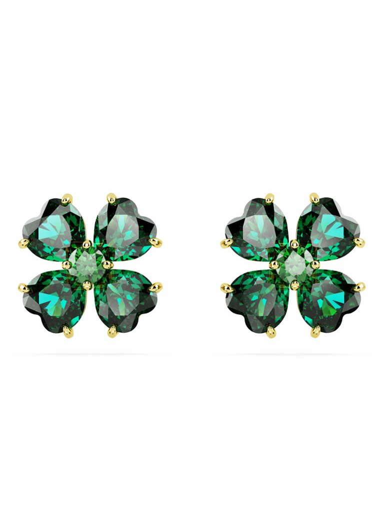 Swarovski Idyllia gold-plated stud earrings