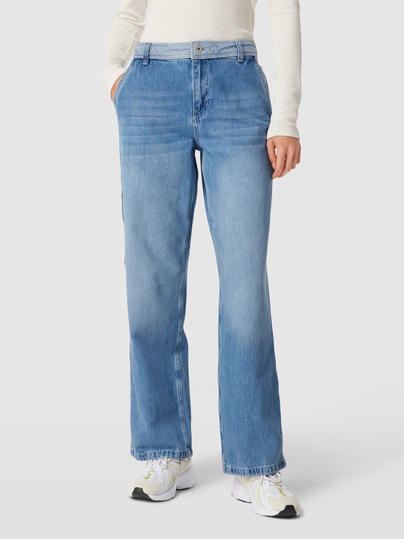 Jeans mit seitlichen Eingrifftaschen in jeans