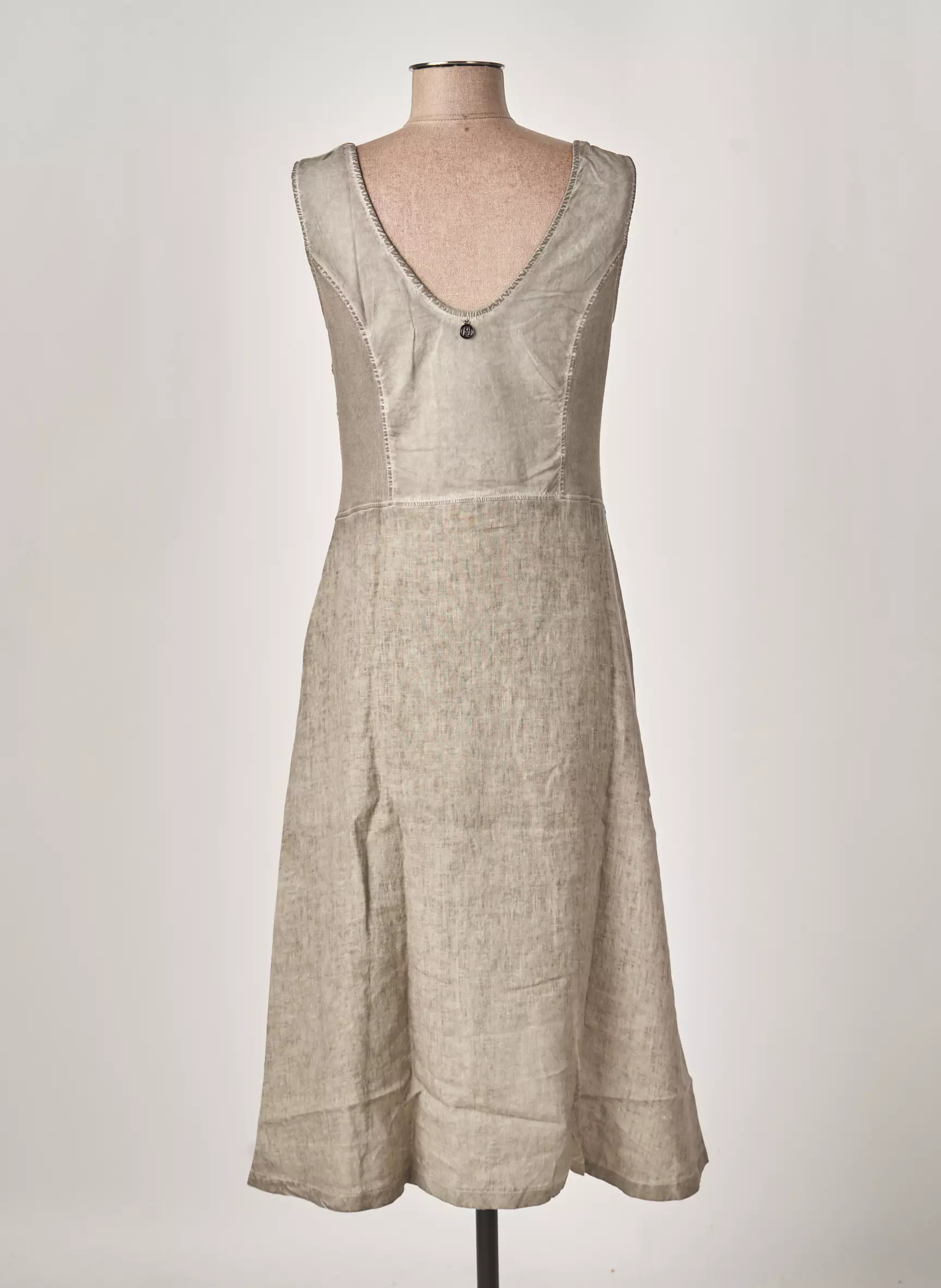 Maloka Robes Mi Longues Femme couleur gris