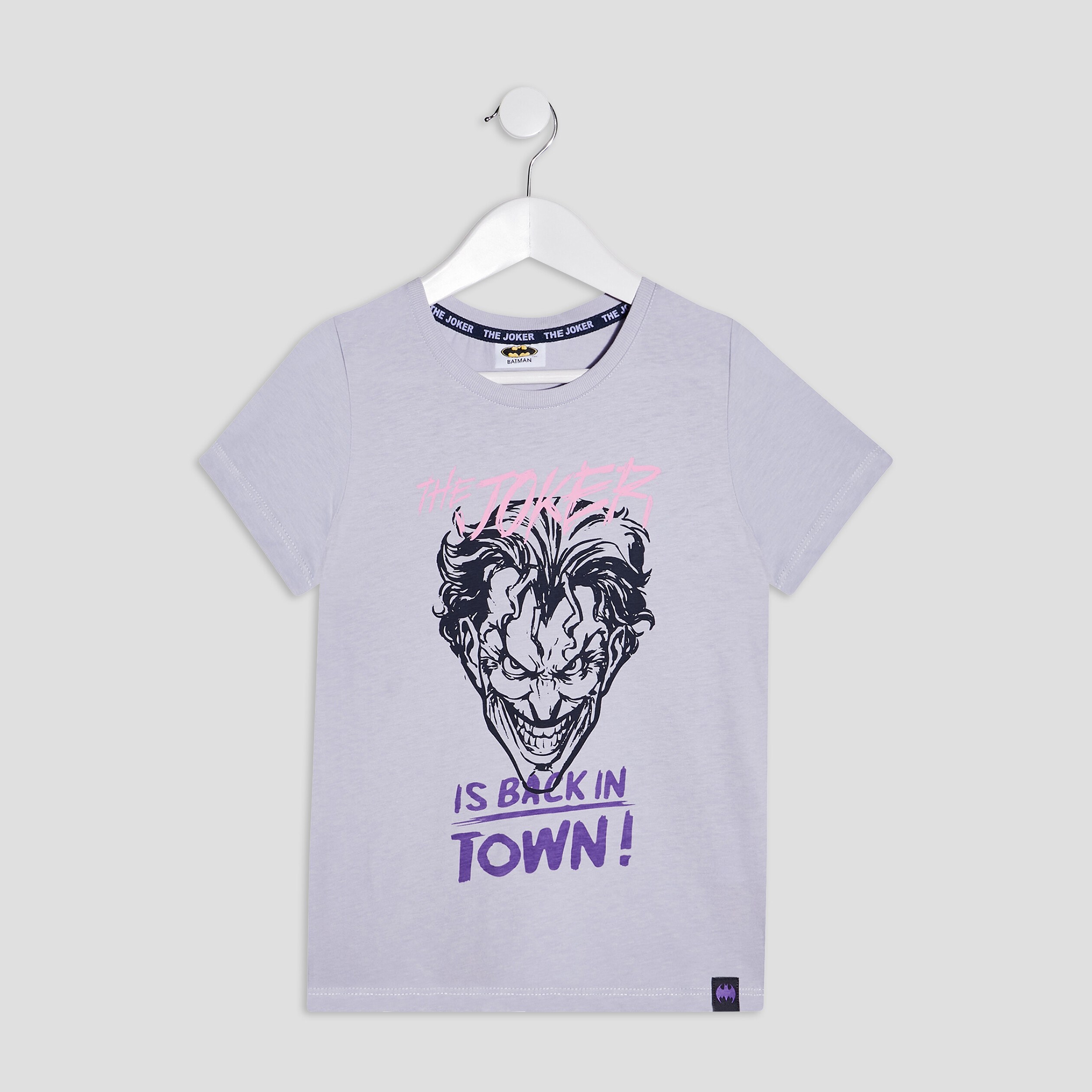 T-shirt manches courtes Batman parme garçon | La Halle