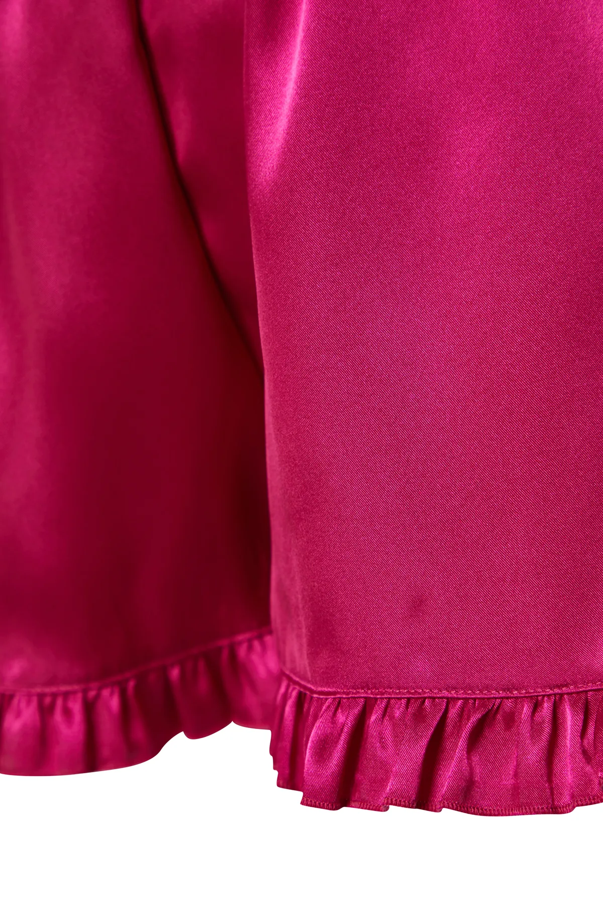 Trendyol Collection  2er-Pack Pyjamahosen aus Satin mit Rüschendetail in Marineblau und Rosa - THMSS24PJ00029