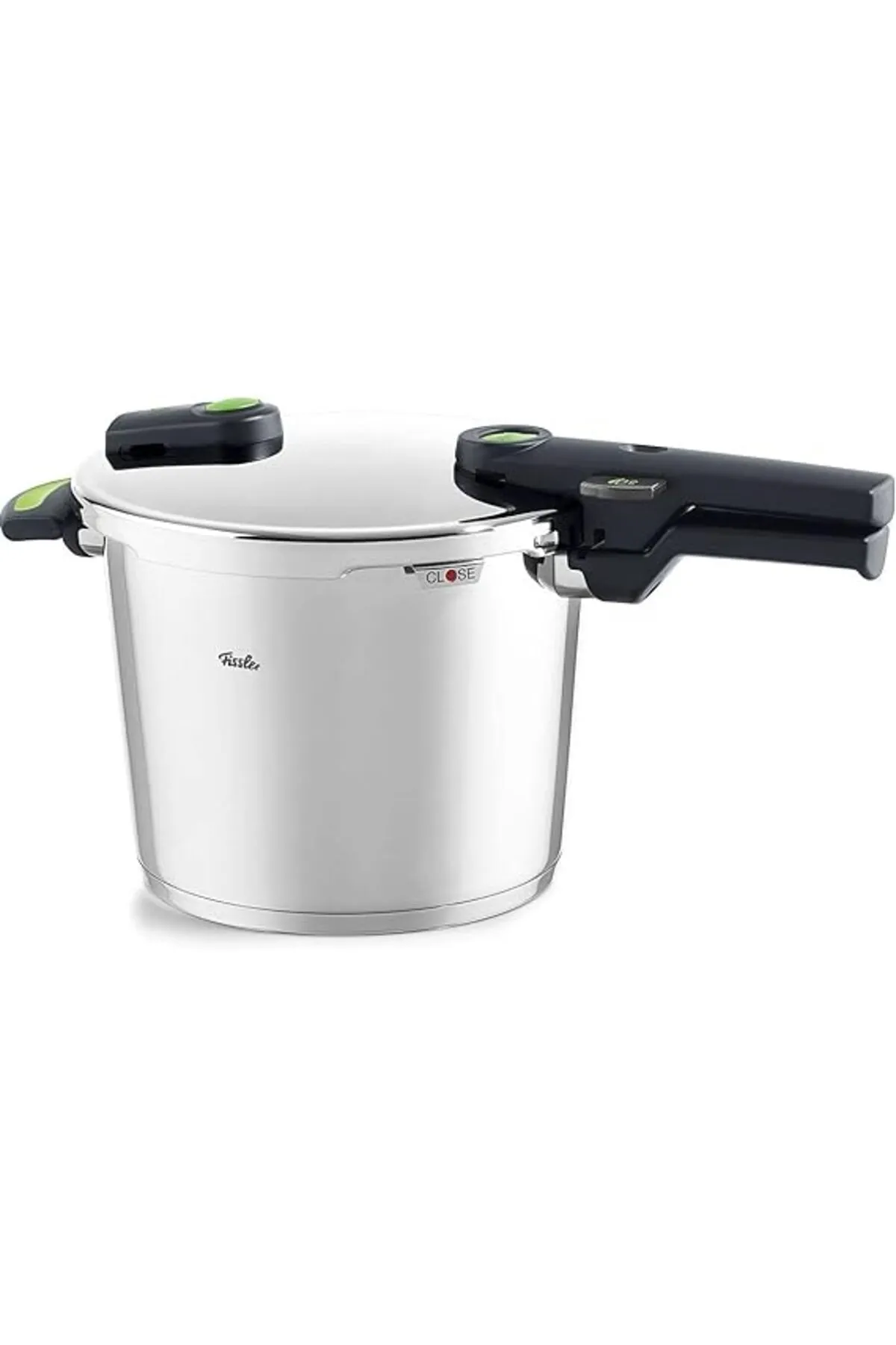 Viwares  Fissler Vitaquick Green / Schnellkochtopf (6 L 22 cm) Edelstahl-Dampfkochtopf 2-Garstufen Induktion