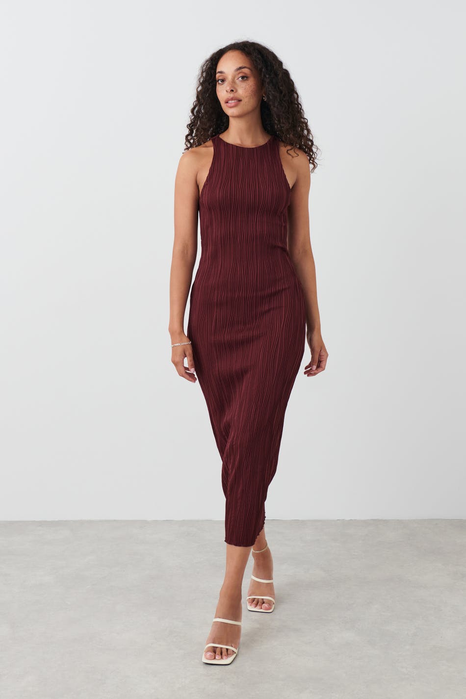 Wave midi dress