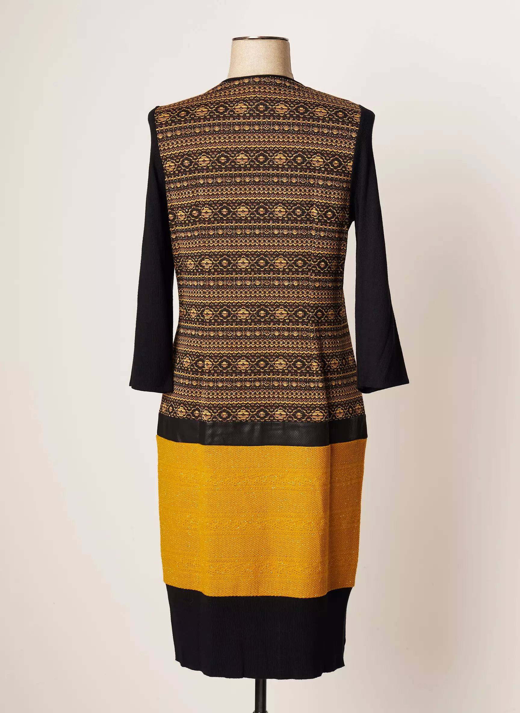 Jumfil Robes Mi Longues Femme couleur jaune