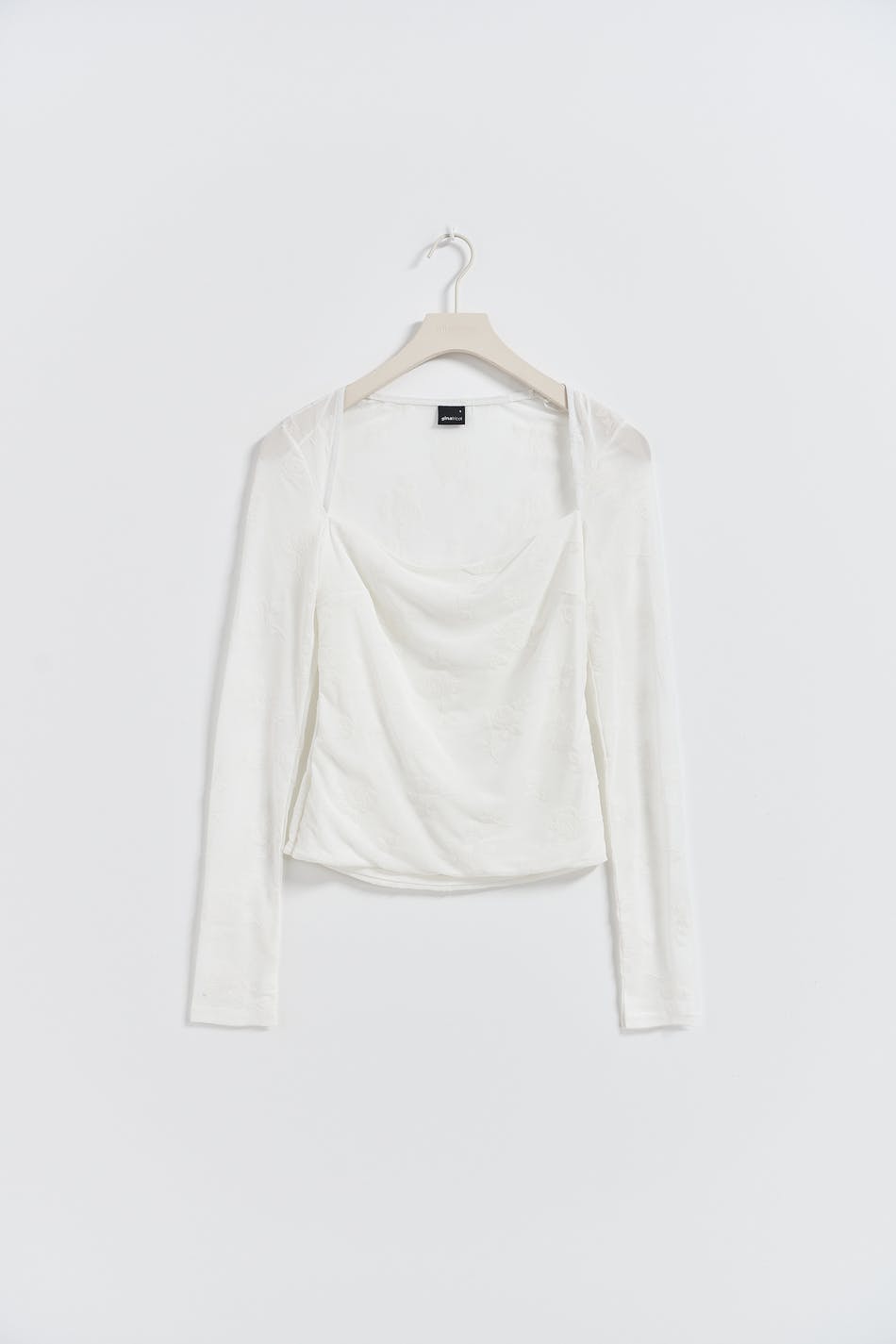 Burnout square neck top