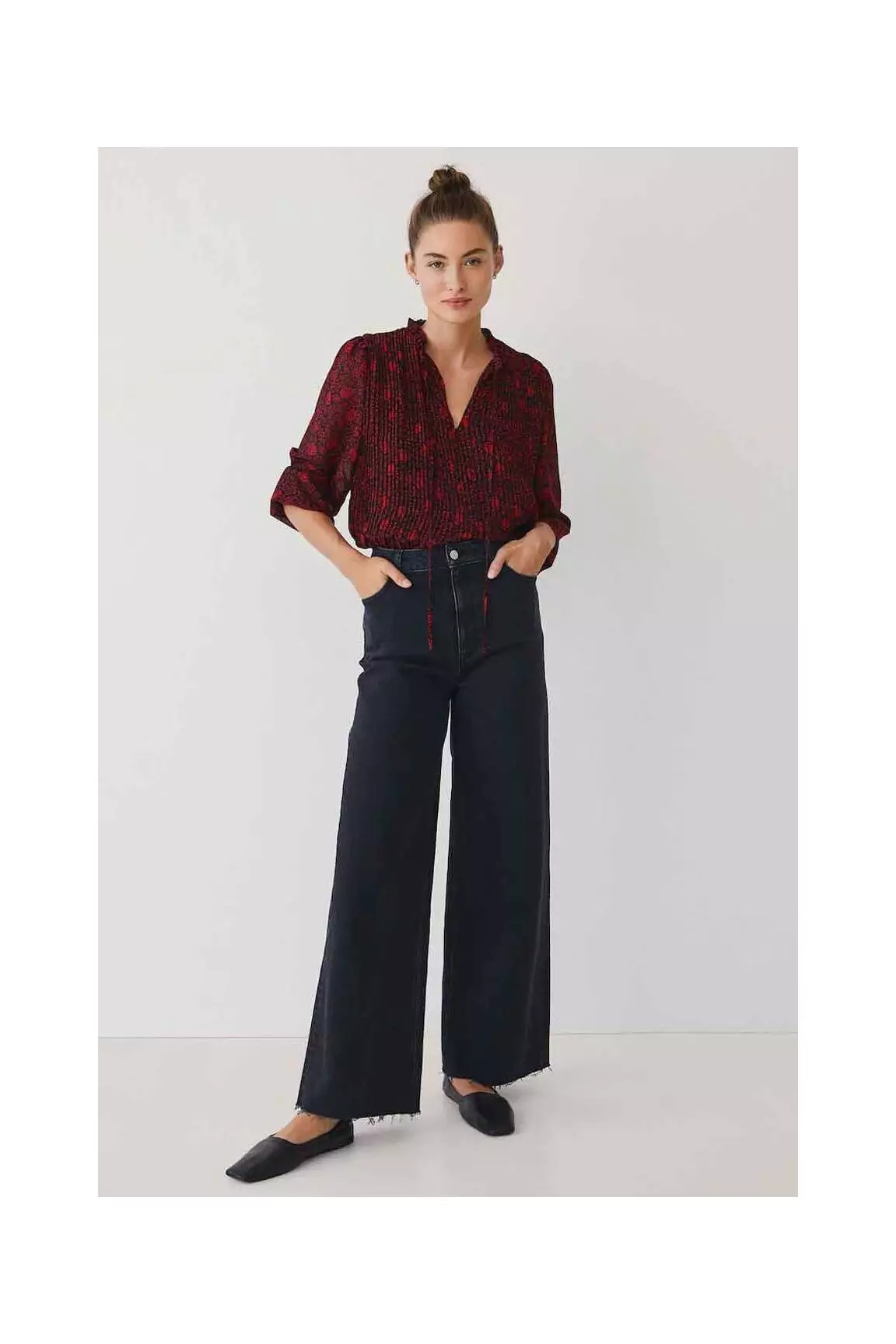 Mango Blouses Femme couleur rouge