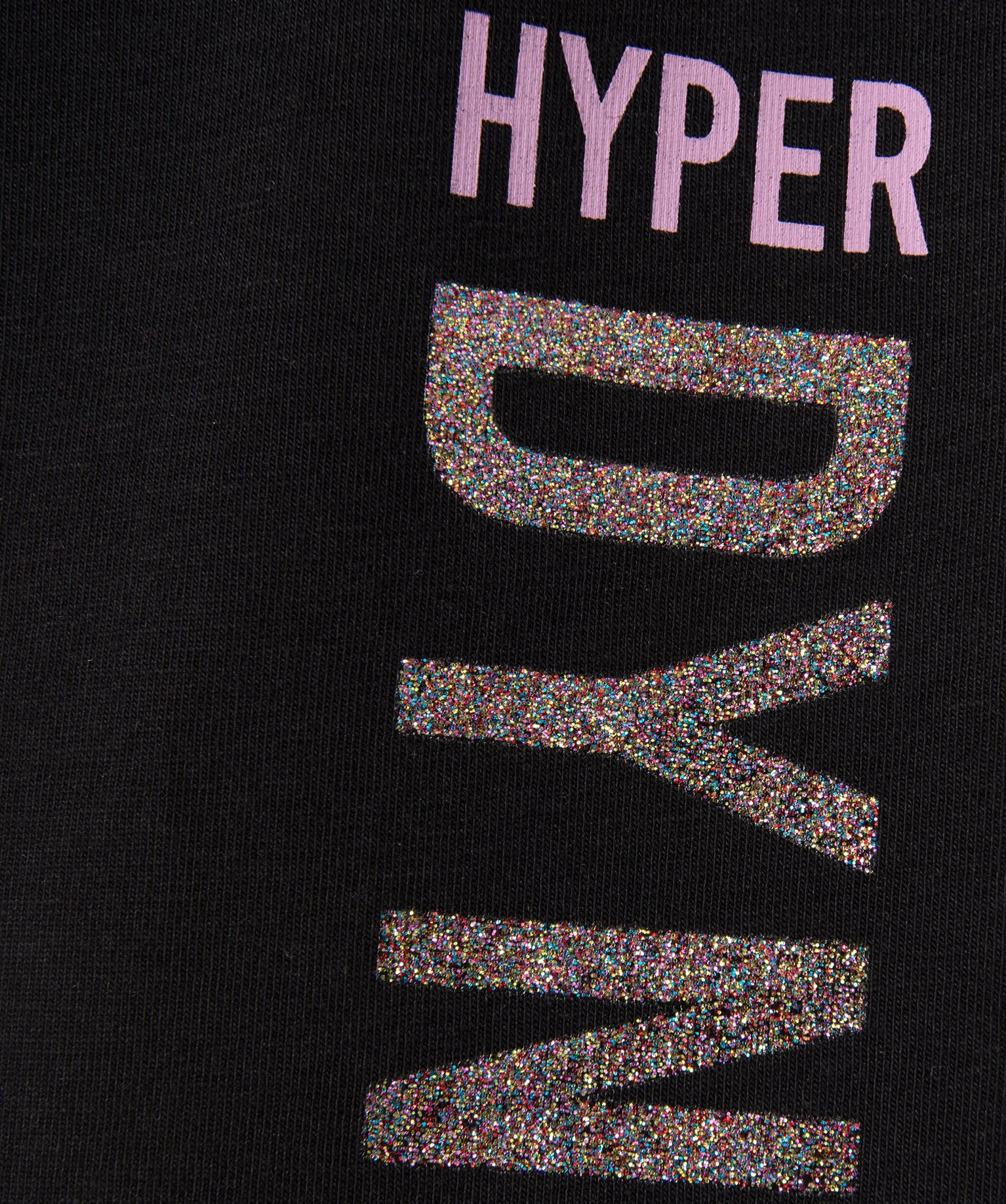 Leggings avec inscription pailletée fille noir | GEMO