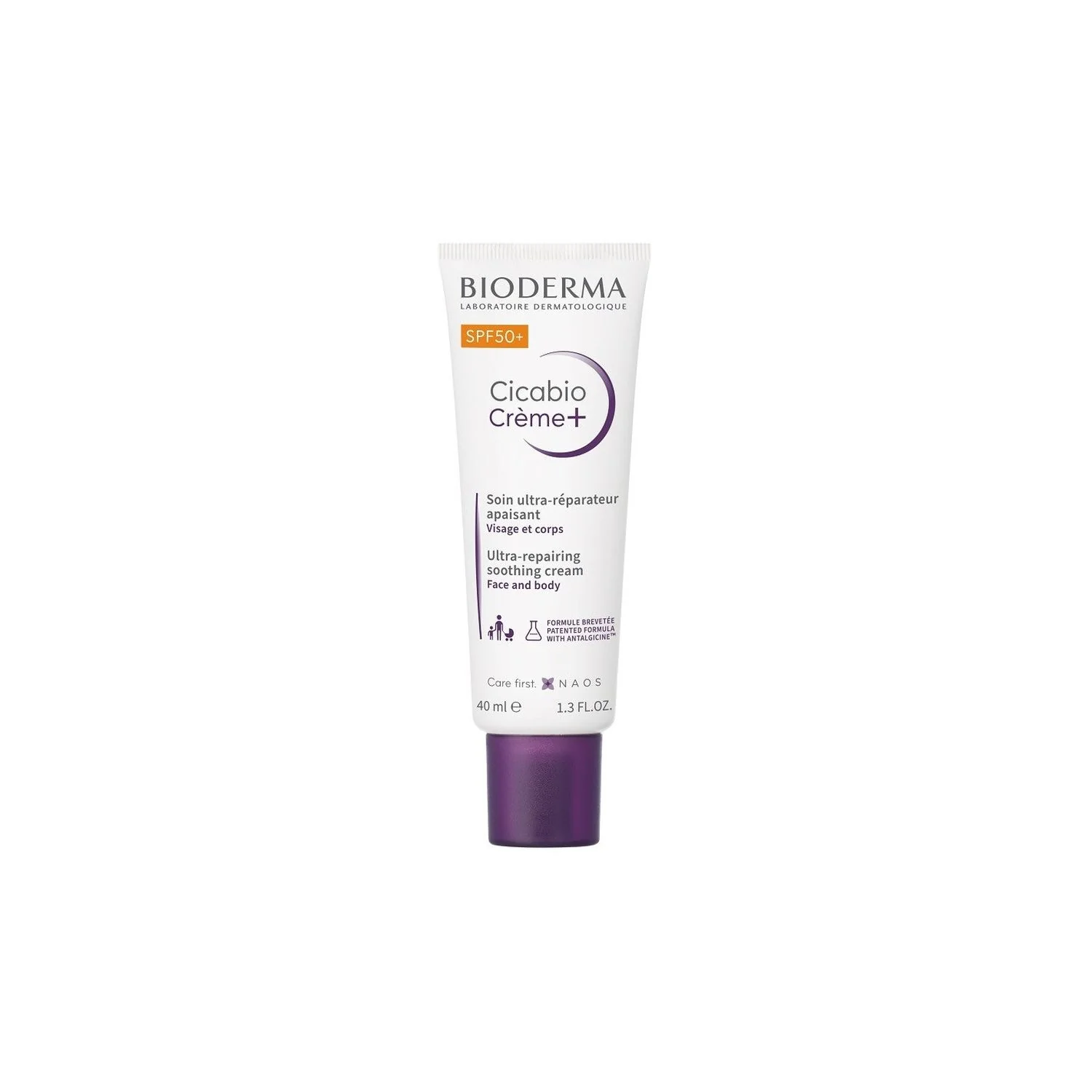 Cicabio SPF 50+ umirujući obnavljajući tretman - Obnavljajući tretman, visoka zaštita od sunca za lice, visoka zaštita od sunca za tijelo.