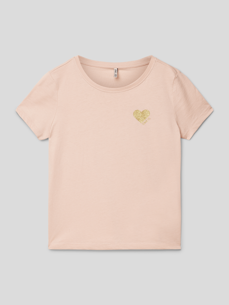 T-Shirt aus Baumwolle Modell 'KOGKITA' in altrosa