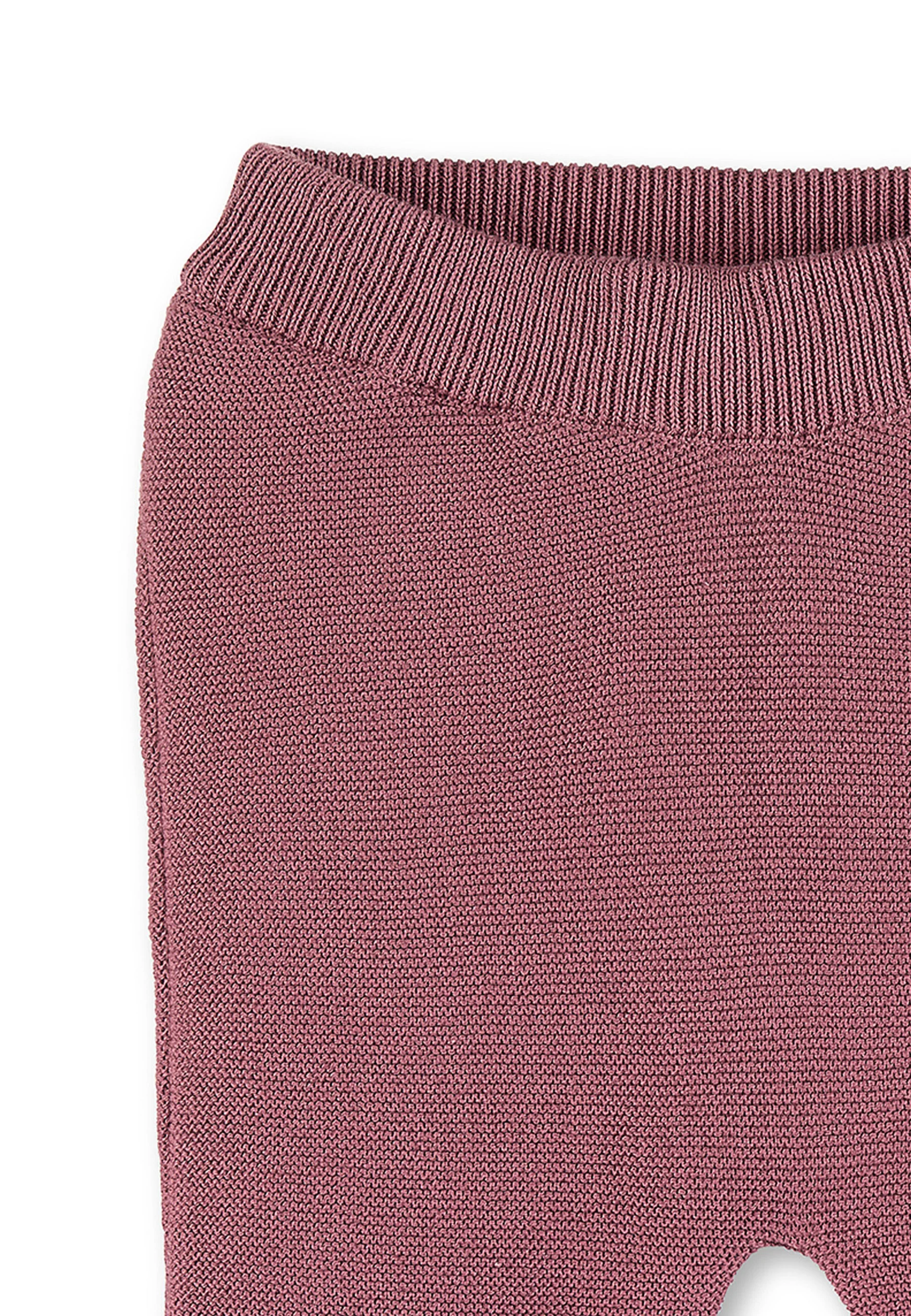 GOTS Strick-Hose aus Baumwolle (Bio) in Rosa