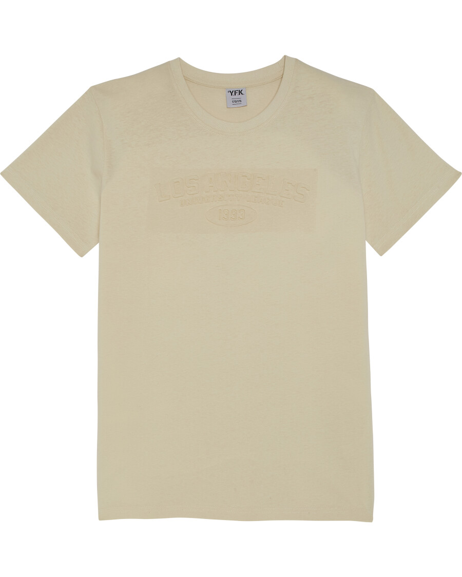 T-Shirt mit Prägedruck