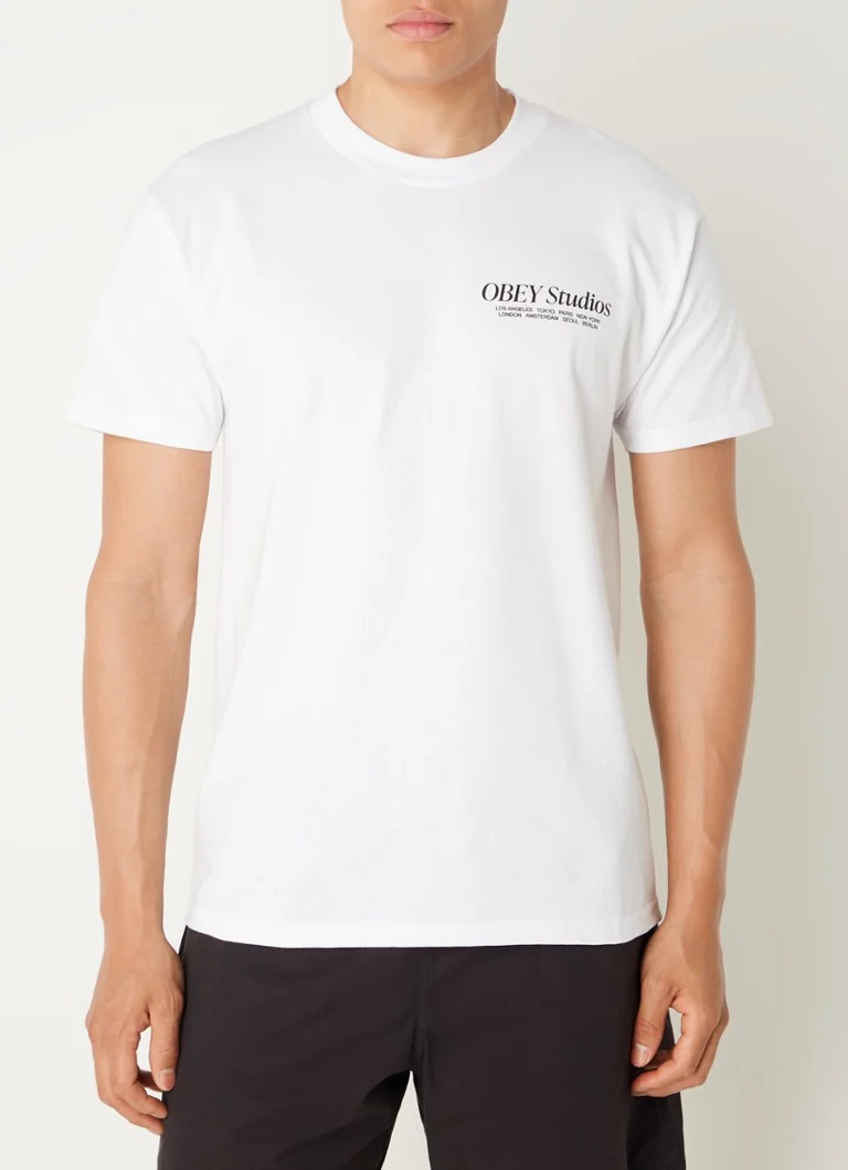 Obey Visual Food T-shirt with logo and back print