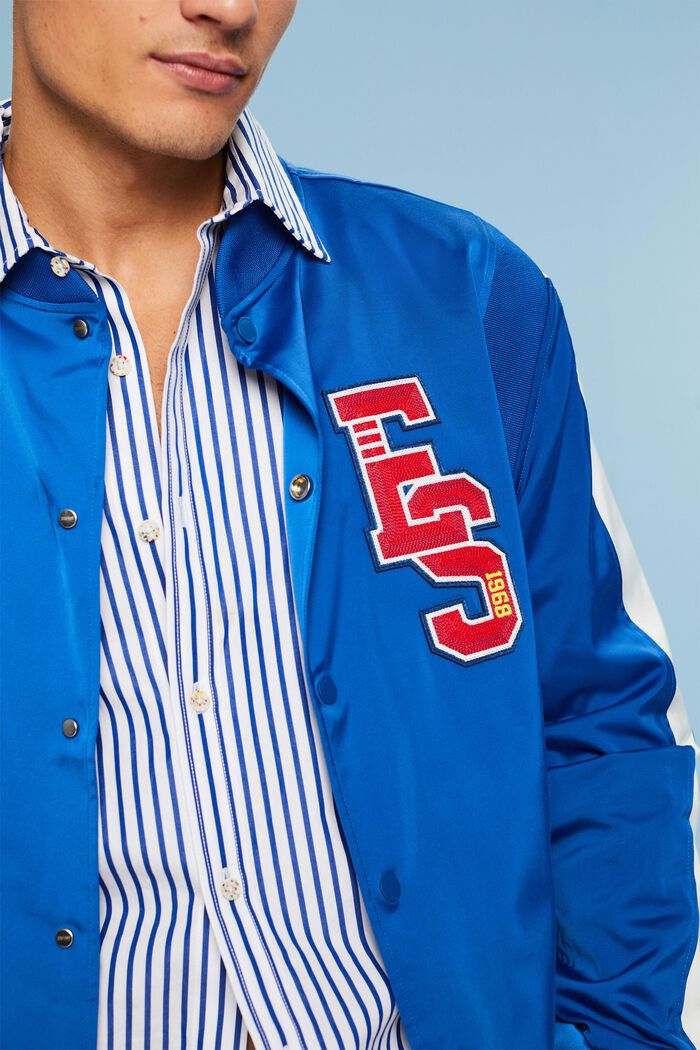 Collegejacke mit Logo-Patch