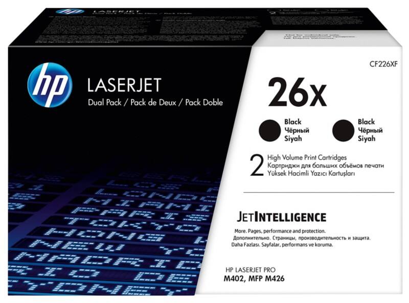 HP 26X Original Tonerkartusche CF226XD Schwarz Duopack 2 Stück